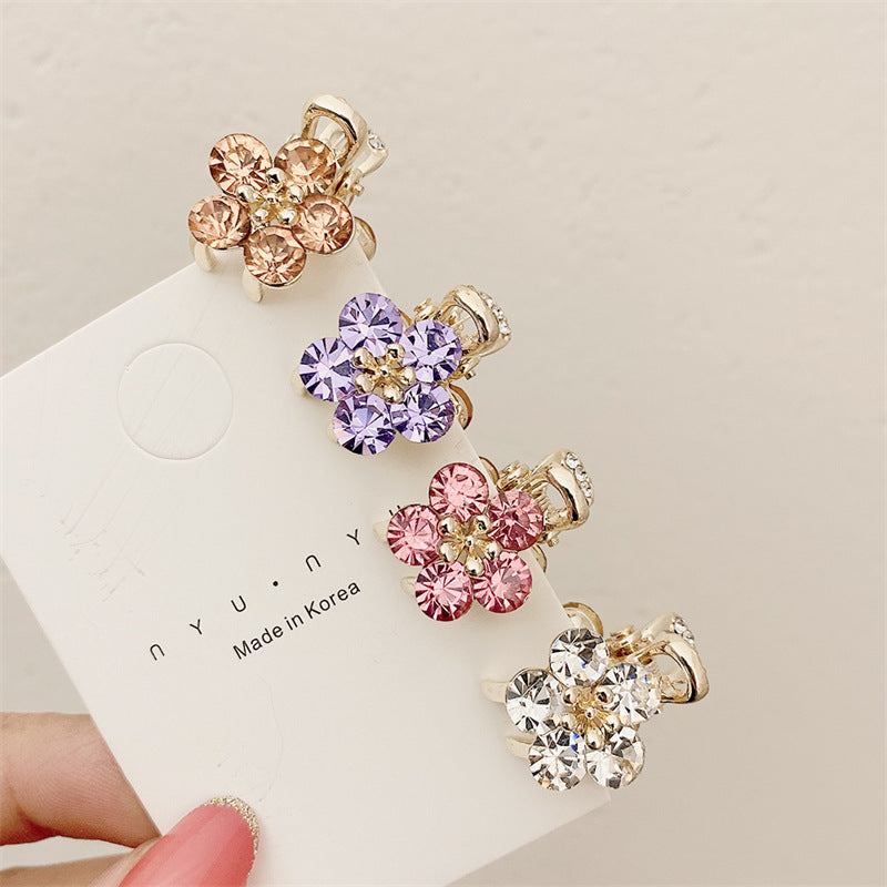 Small Bangs Grip New Crystal Flower Temperament