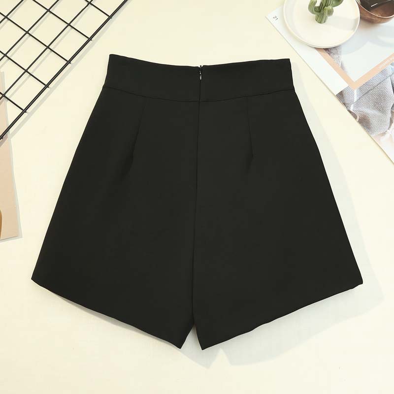 Women's High Waist Solid Color Straight Casual Wide-leg Pants