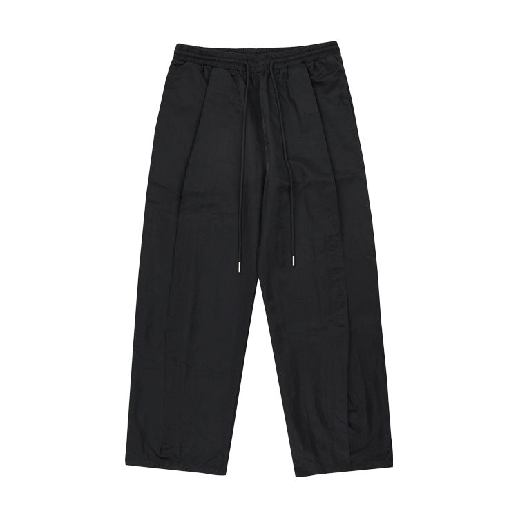 Stitching Embroidery Craft Retro Casual Sports Pants