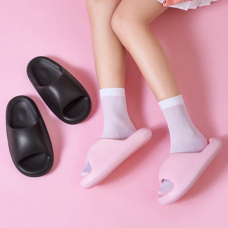 Herre- og dame-moderigtige enkle sandaler med tyk sål