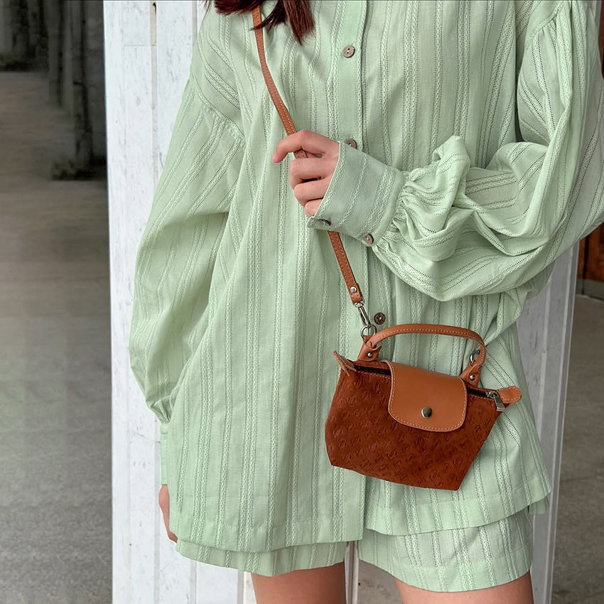 Cotton Pajamas You Can Wear Outside Comfortable Relaxed Fit Long Sleeve Shorts Womens Loungewear