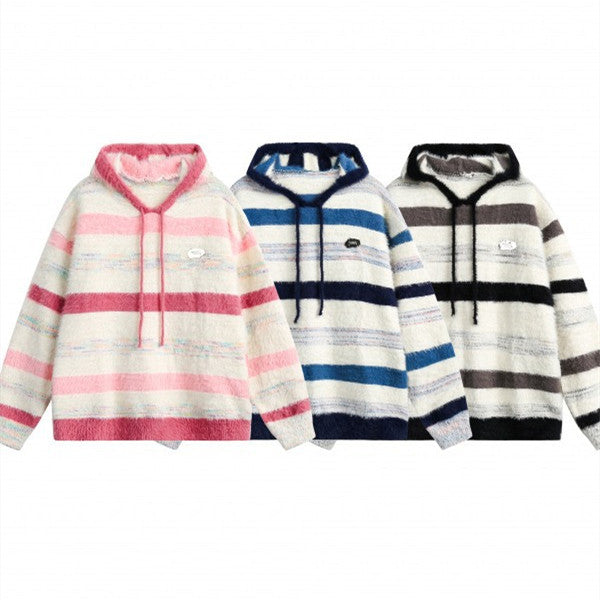 Trendy Pu Shuai Pullover Sweater Hooded Sweater
