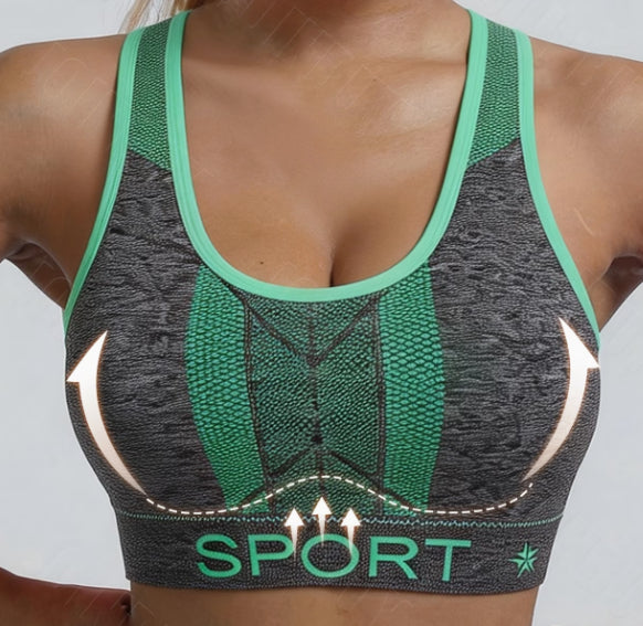 Omen's Solid Color Wireless Sports Bra
