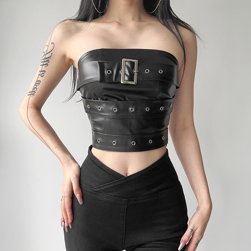 New Stylish Sexy Solid-color Figure-hugging Tube Top That Flatters Your Silhouette