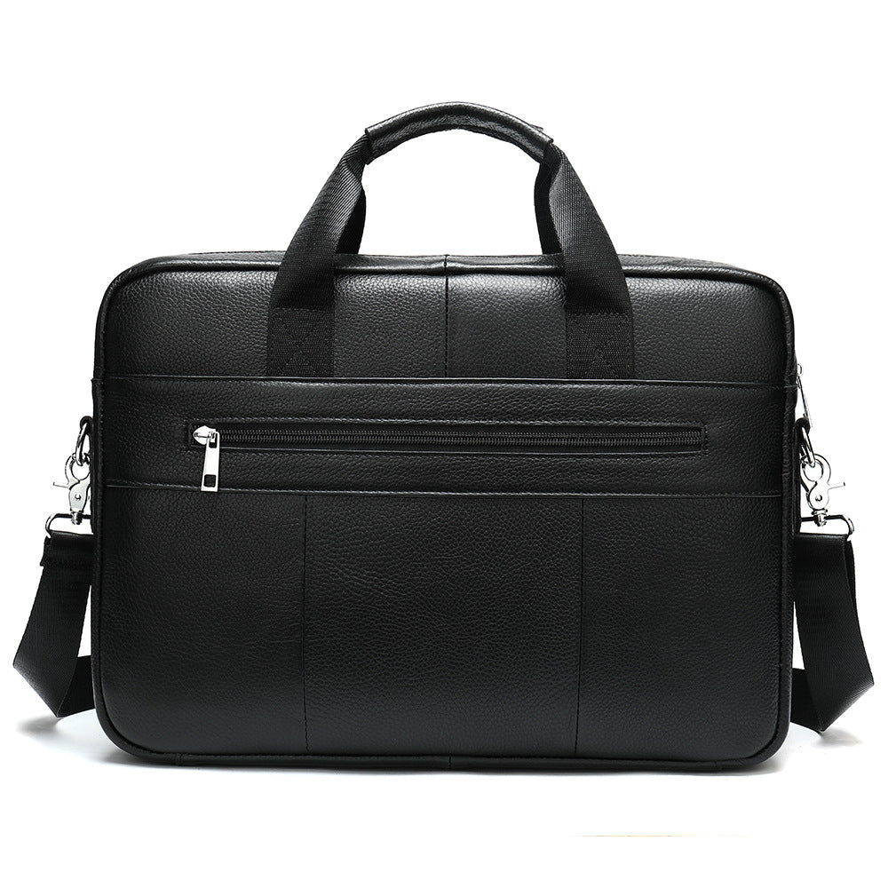 Fashion Top Layer Cowhide Briefcase Computer Bag Male