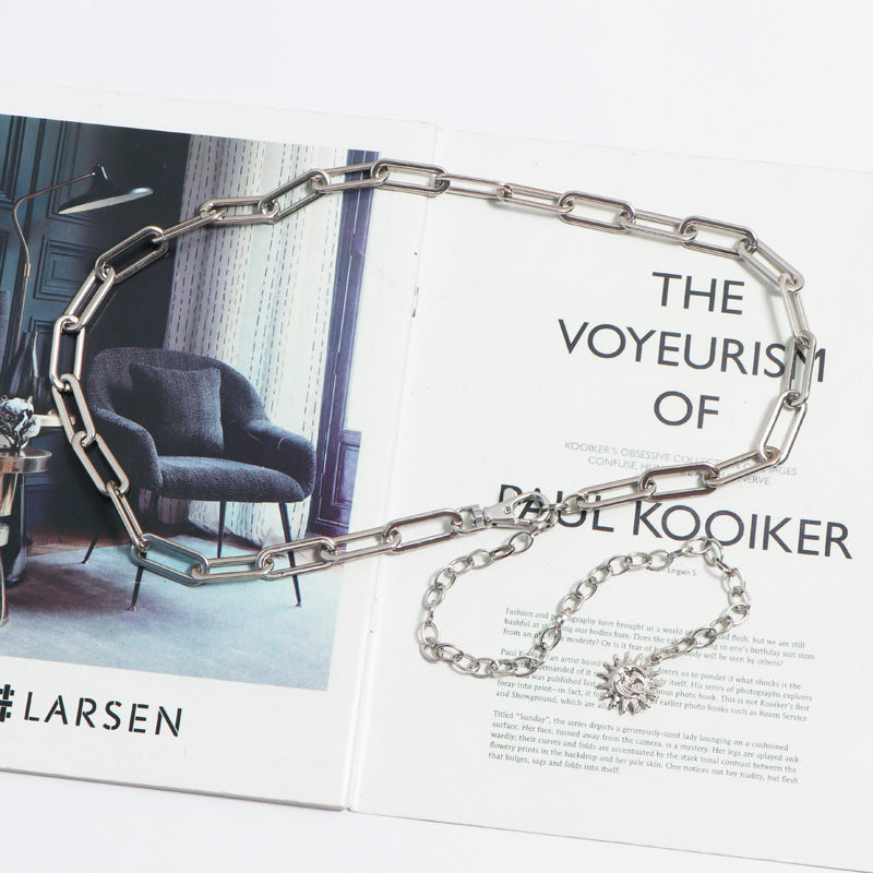 Metal Waist Chain Accessories Women's Thin Jk Belt Chain Trousers Chain Chain