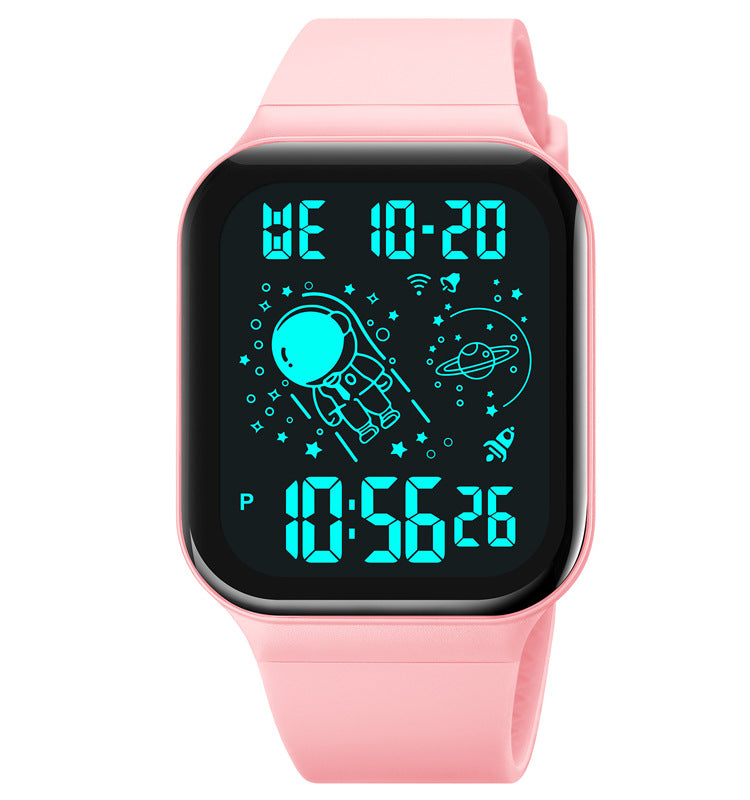 Simple Digital Student Luminous Electronic Watch Square Watch