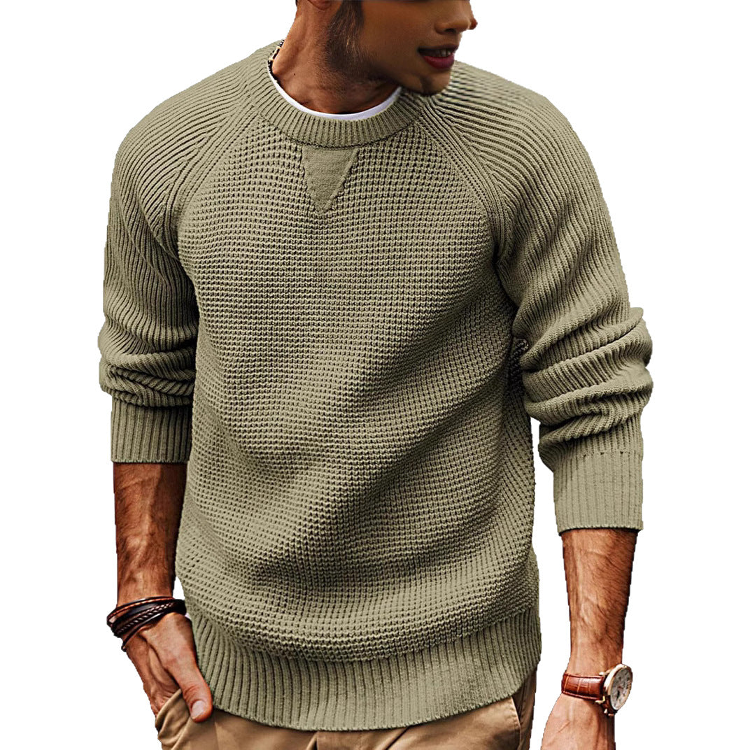 Men's Retro Heavyweight Thickened Sweater Loose-Fit Casual Knitwear