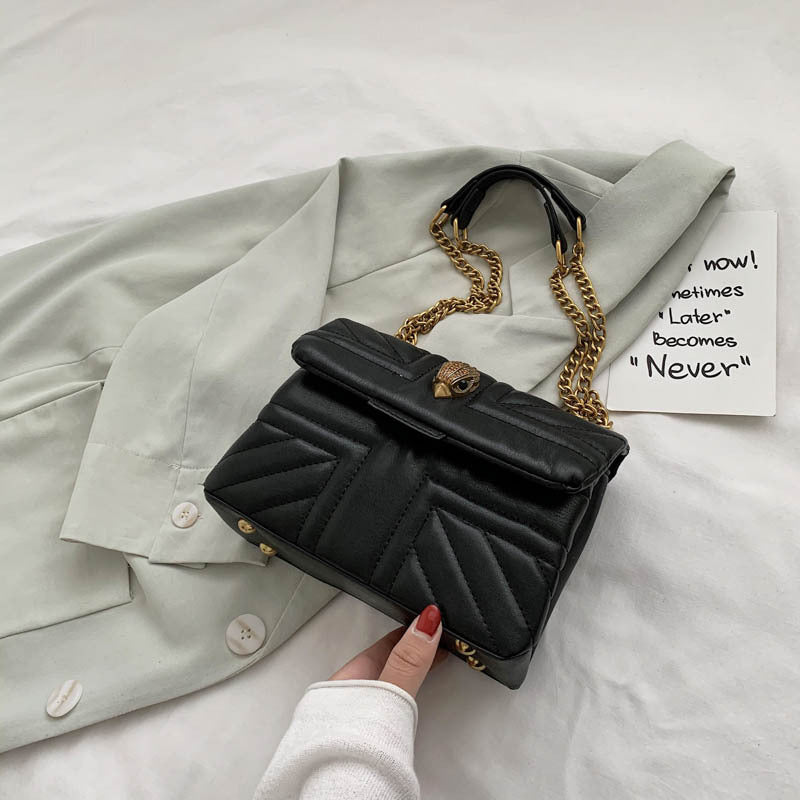 Women's Retro Solid Color Armpit Bag Portable Shoulder
