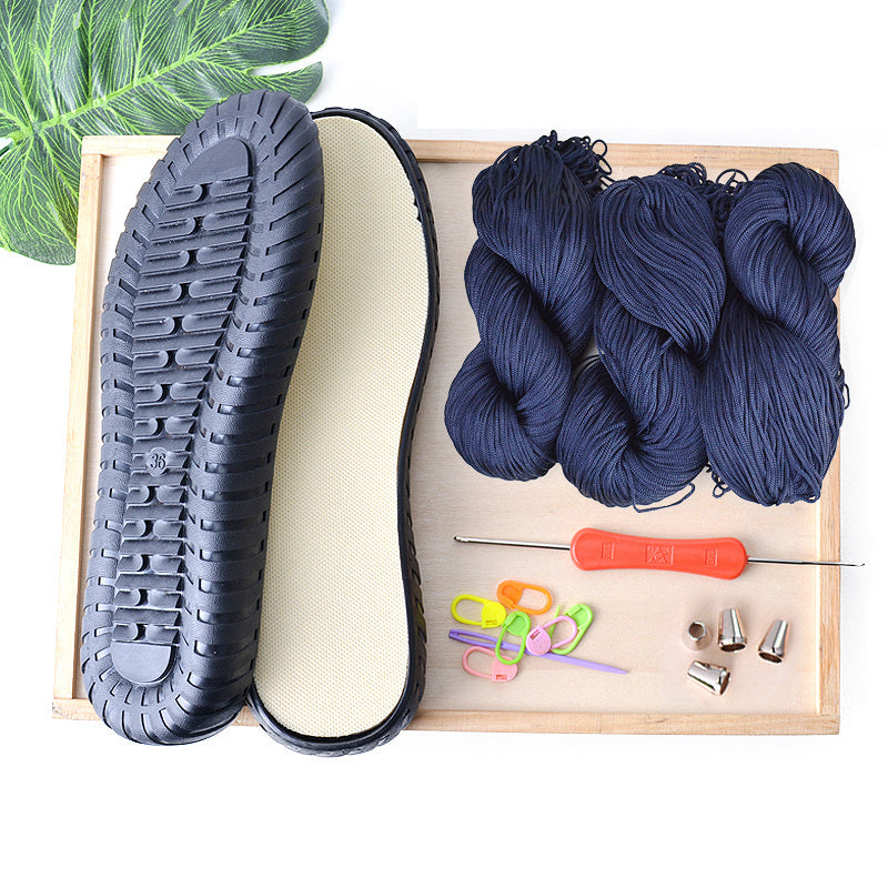 Woven Hollow Thread Cow Tendon Bottom Crystal Material Bag