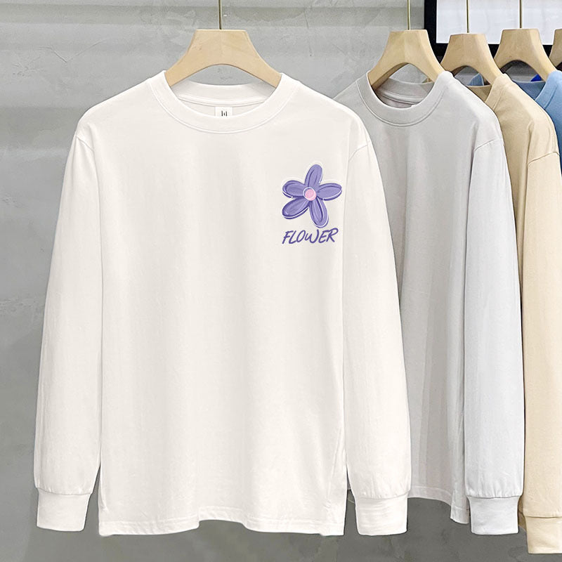 230g Heavy Cotton Long-sleeved T-shirt For Women