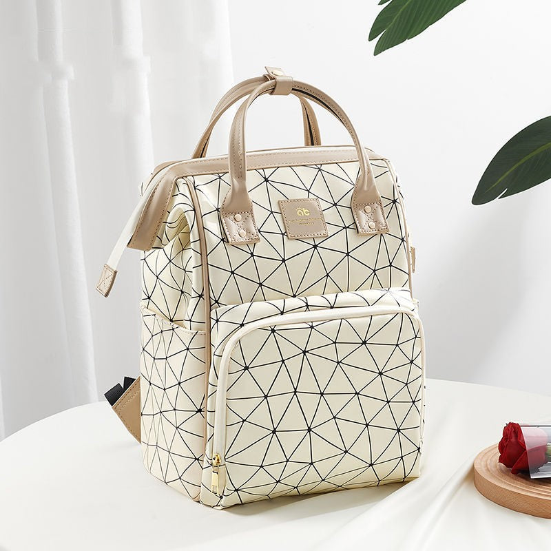 Mommy Bag Multifunktionel Mor og Baby Rygsæk Dobbelt Skulder Stor Kapacitet