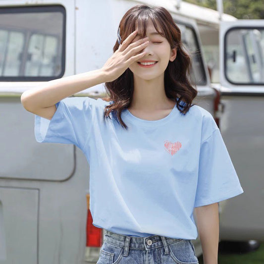 Loose-fitting New Mid-length Short-sleeve Style For Spring And Summer