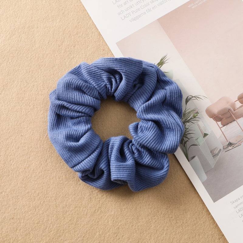 Plaid Print Large Intestine Ring Women's Hair Tie