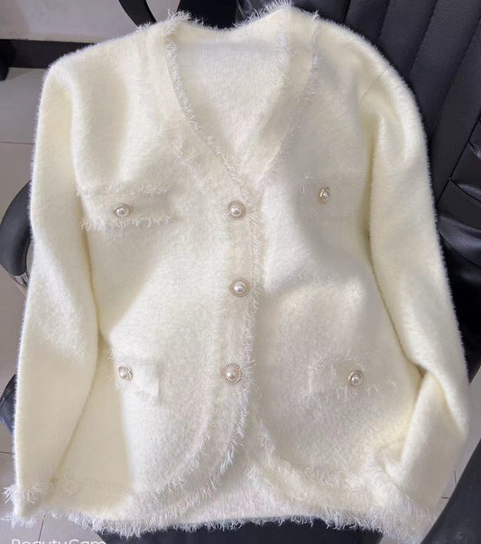 Women's Loose-fitting Tassel Vintage Sweater Coat