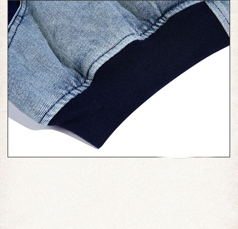 American Street Washed And Worn Denim Jacket