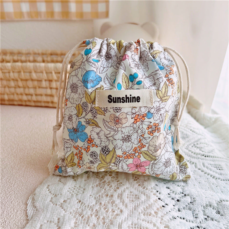 Travel Storage Bag With Drawcord Closure
