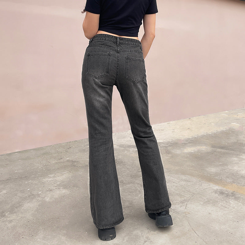 Slim Slim Women's Solid Color Trousers