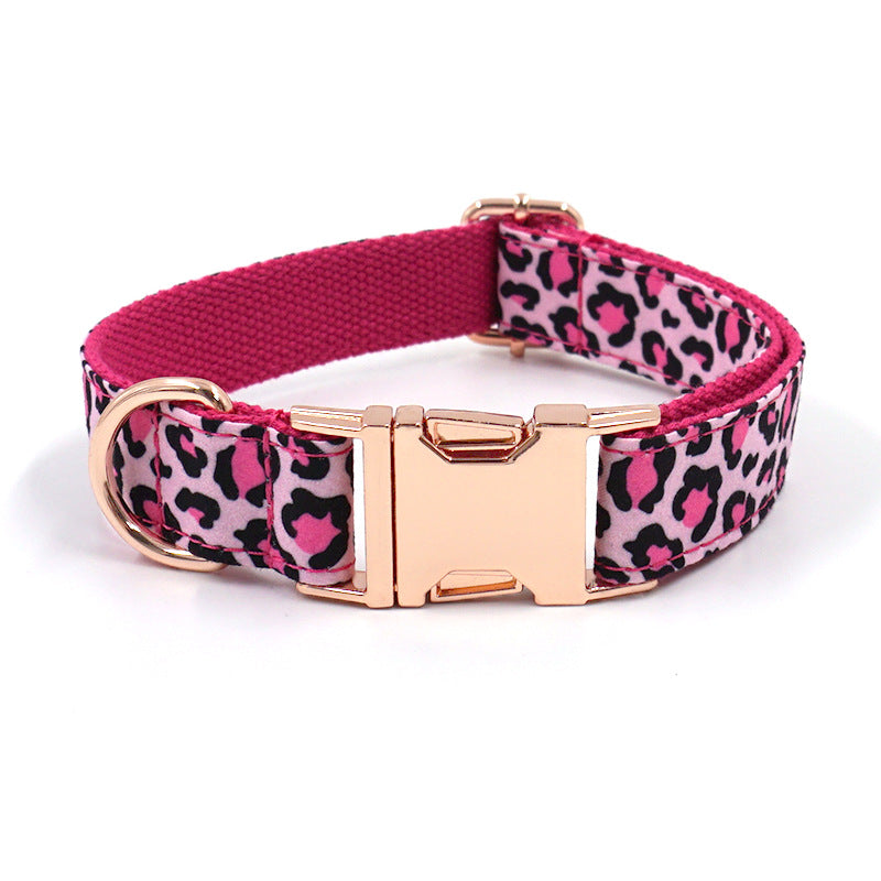 Striped Print Pet Chest And Back Leash Bow Trash Bag Set