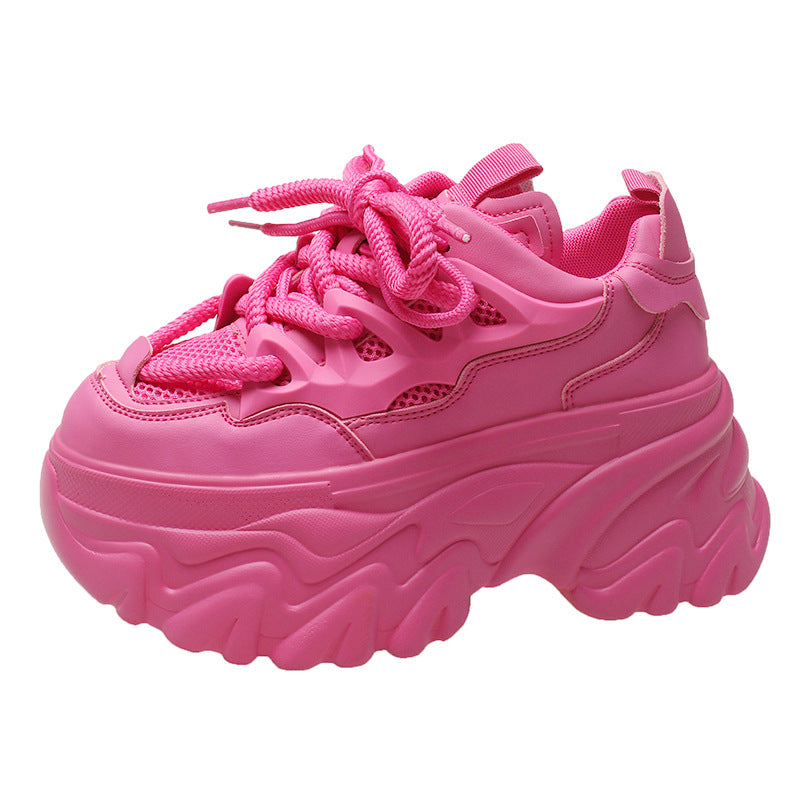 Platform Dad Shoes Black Spring And Autumn New Women's Shoes