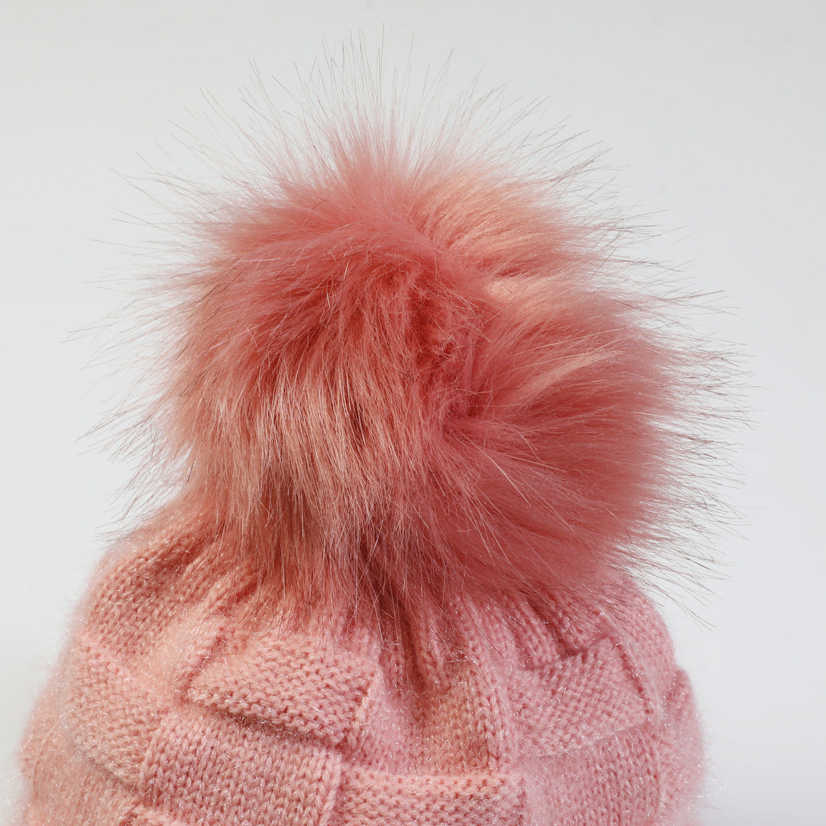 Thick Jacquard Square Knitting Wool Warm Hat