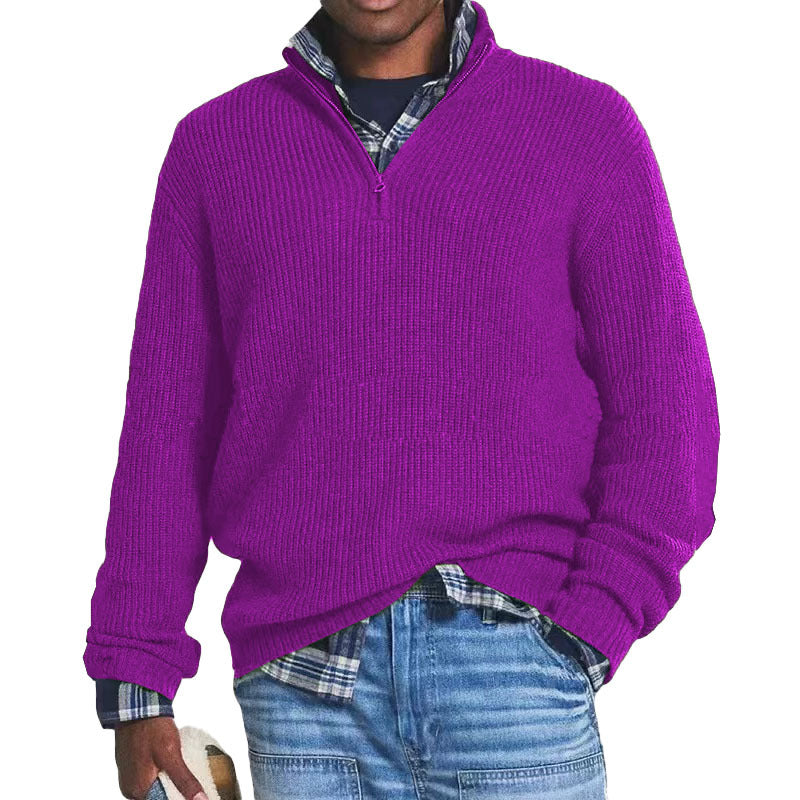 Fall Winter Men's Casual Sweater  Acrylic