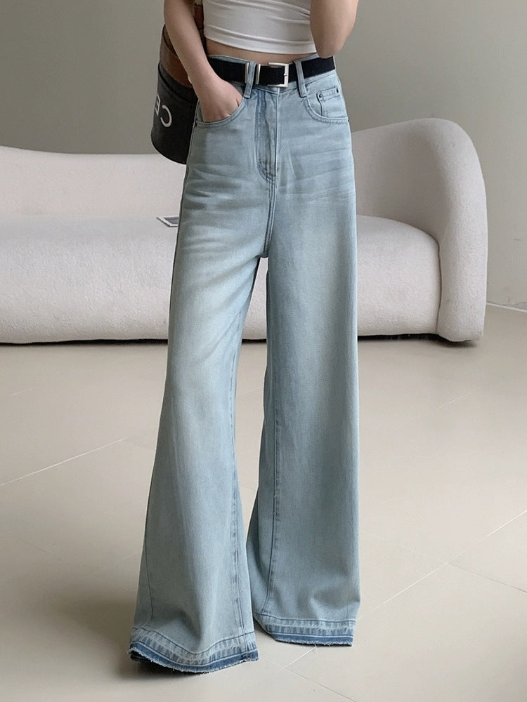 Loose Slimming And Straight Wide Leg Mop Pants