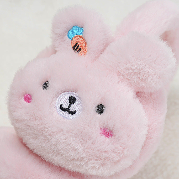 Children's Warm Cute Cartoon Plush Retractable Earmuffs