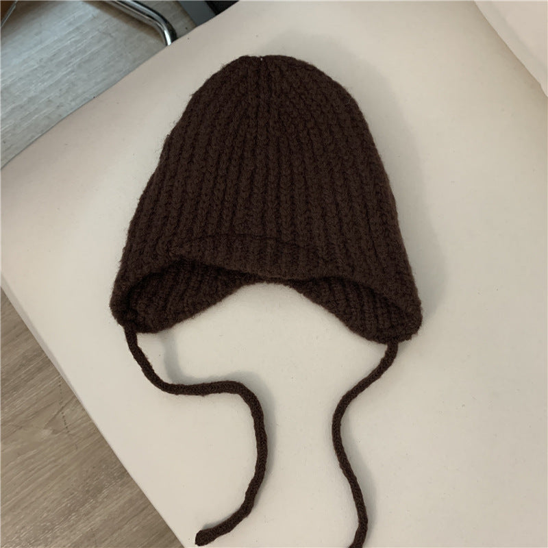 Green Warm Ear Protection Knitted Wool Hat