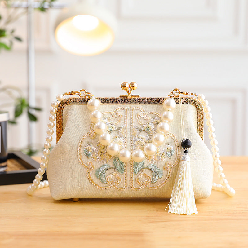 Embroidered Chinese-style Handbag Women's Bag Shoulder And Crossbody