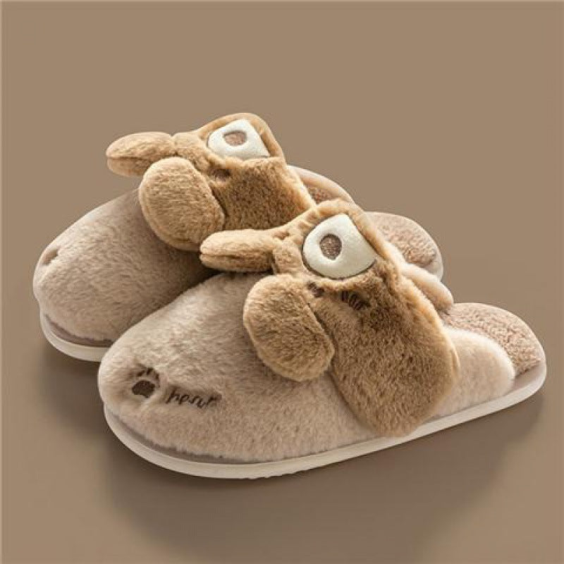 Cute Rabbit Couple Home Confinement Indoor Mute Warm Cotton Shoes