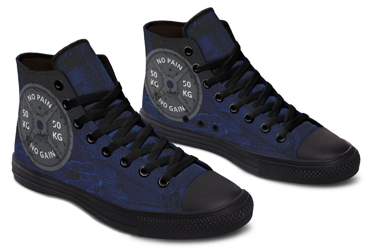 Men's And Women's Fashion Color Printing High-top Canvas Shoes