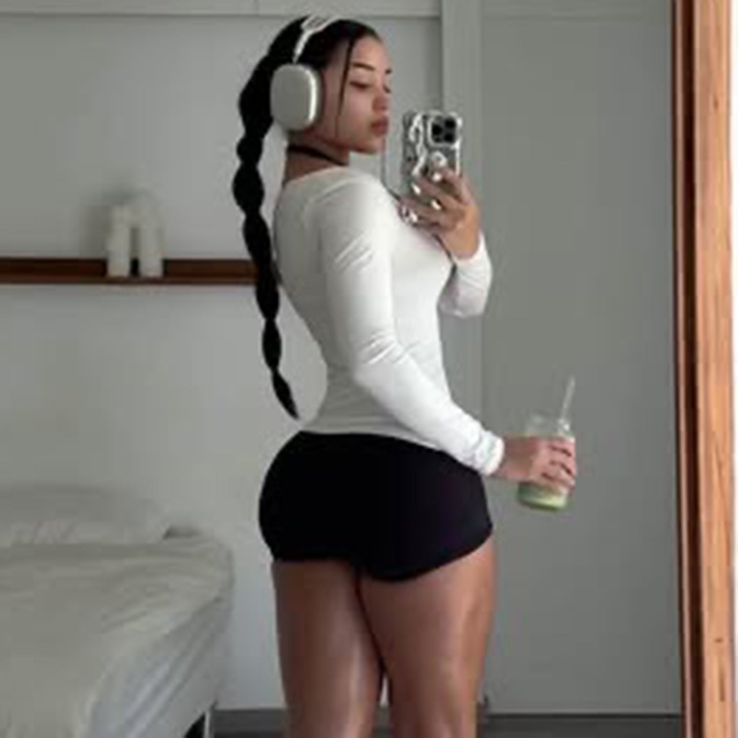 Women's Casual Two-piece Set With Halter Neck Jumpsuit Shorts