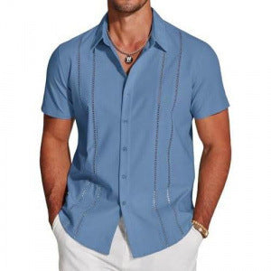 Trendy Wild Hawaii Holiday Revers Herreskjorte
