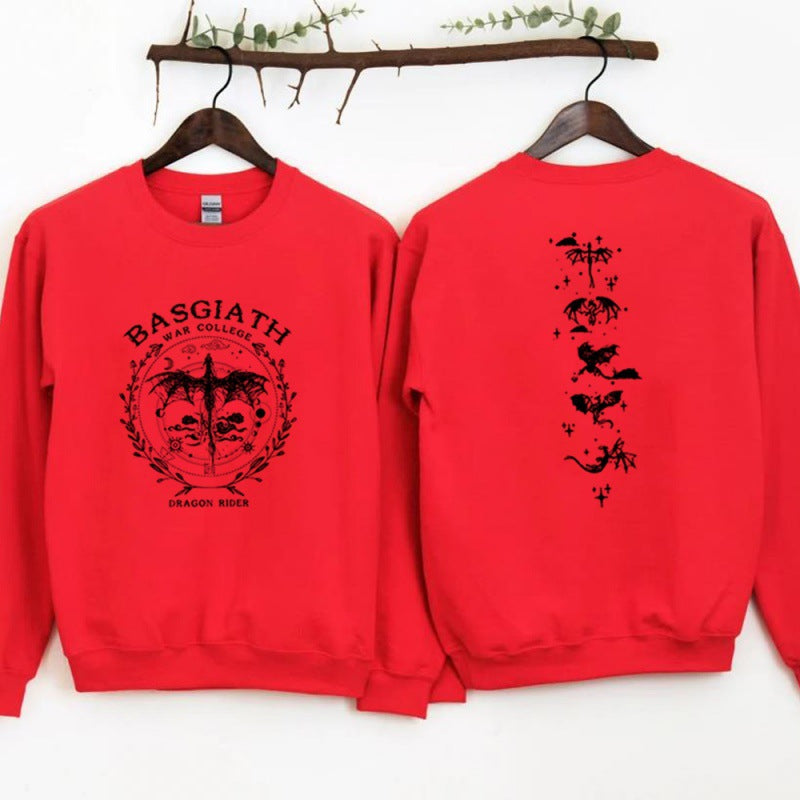 Gold Dragon Fourth Wing Sweatshirt Basgiath