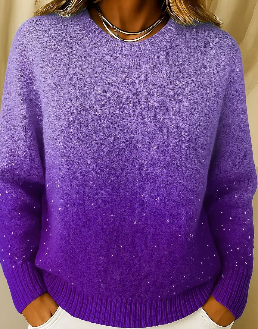 Mønster Element 3D Digitaltryk Løs Casual Raglan Sweater