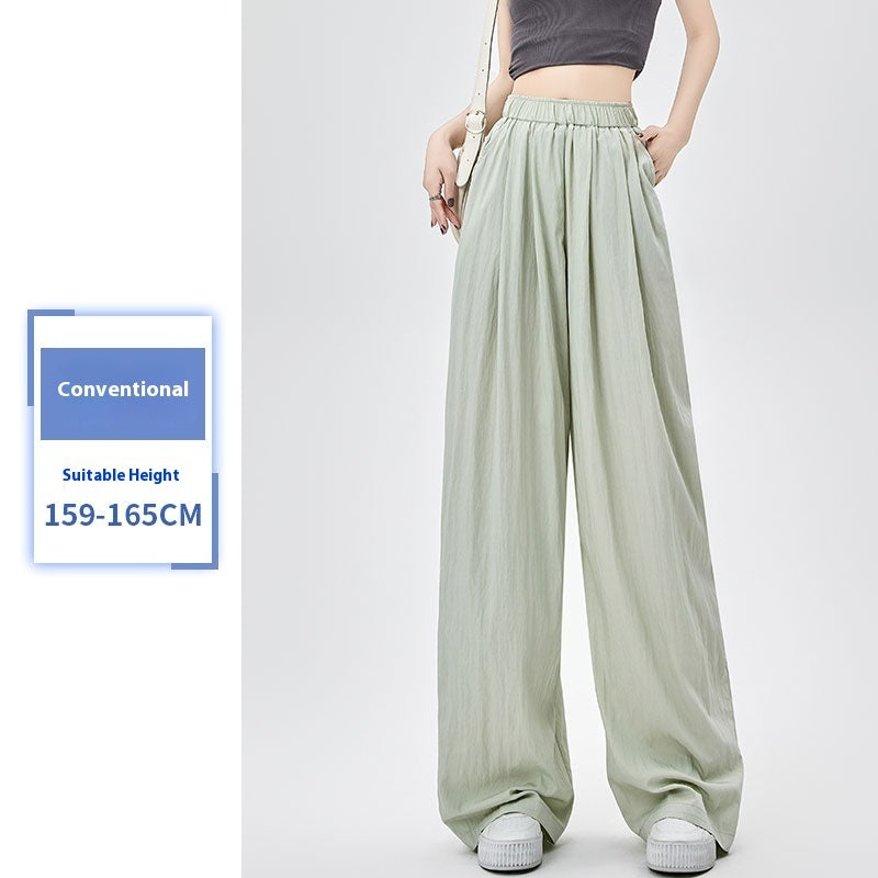 Women's Summer Thin High Waist Loose Casual Wide Leg Pants