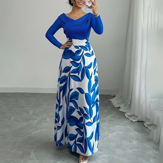 New Stylish Elegant Retro-inspired Casual Loose-fit Printed Dress