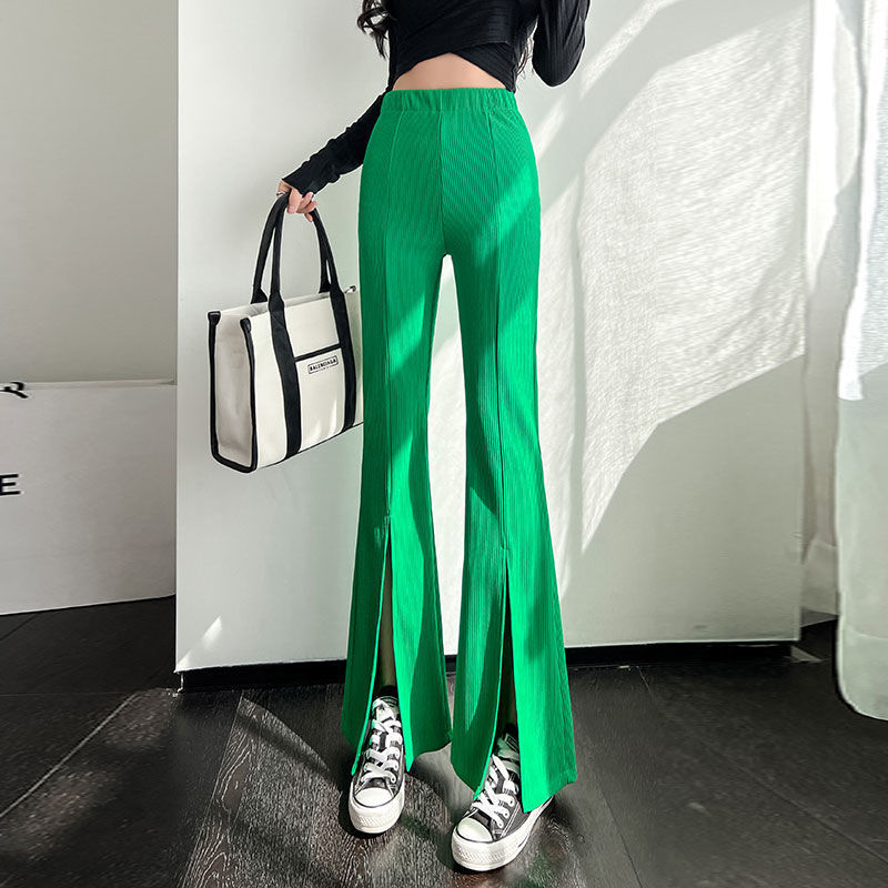 Women's High Waist Slim Wide Leg Suit Pants
