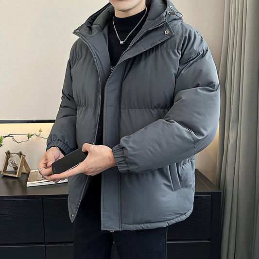 Winter Men's Cotton Hooded Loose Puffer Winter Coat