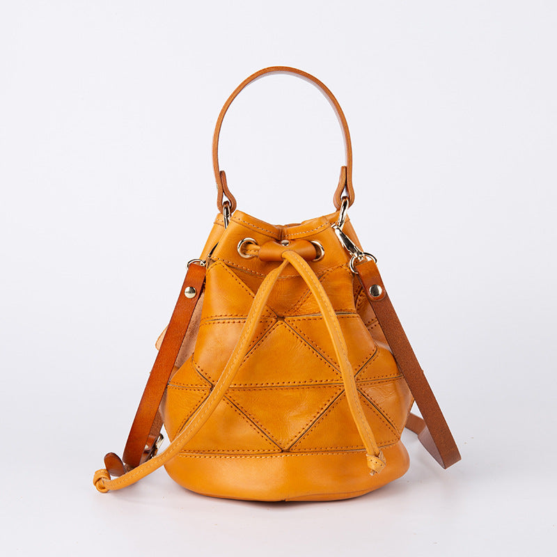Geometric Stitching Crossbody Women's Bag Literary Handbag