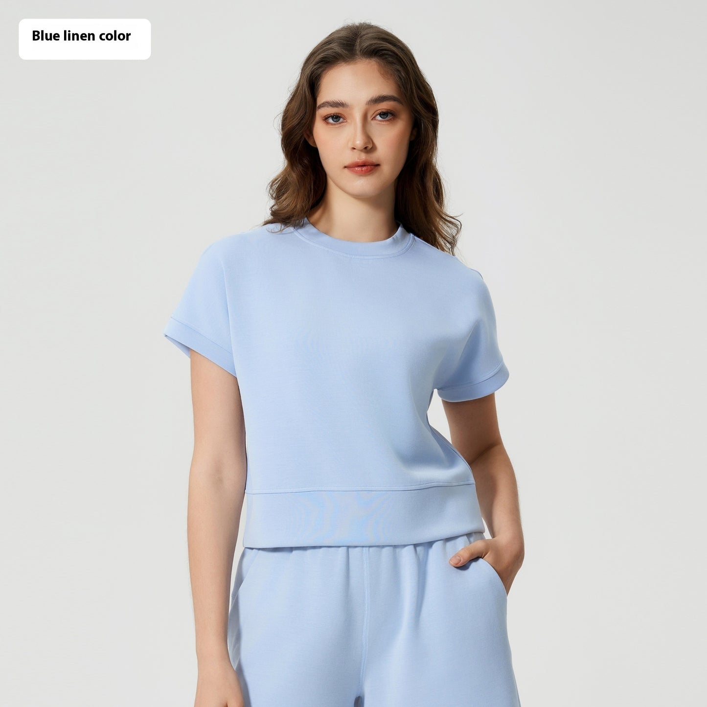Fritidssport Cloud Sense Air Layer Kort Løs Tynd Yoga T-shirt