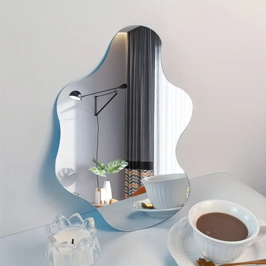 Cloud-shaped Mirror Acrylic Wall Background Decoration