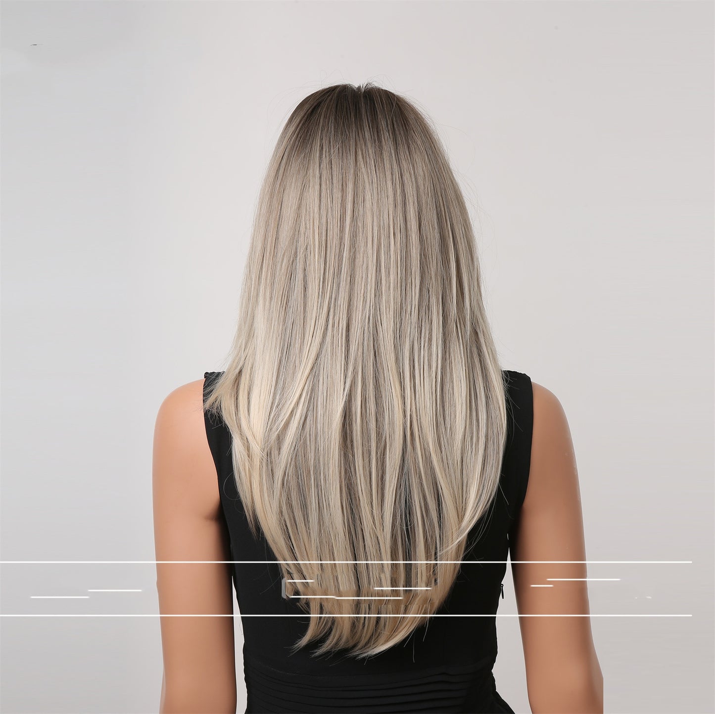 Eight Character Bangs Medium Length Fashionable Temperament Wig Headwear
