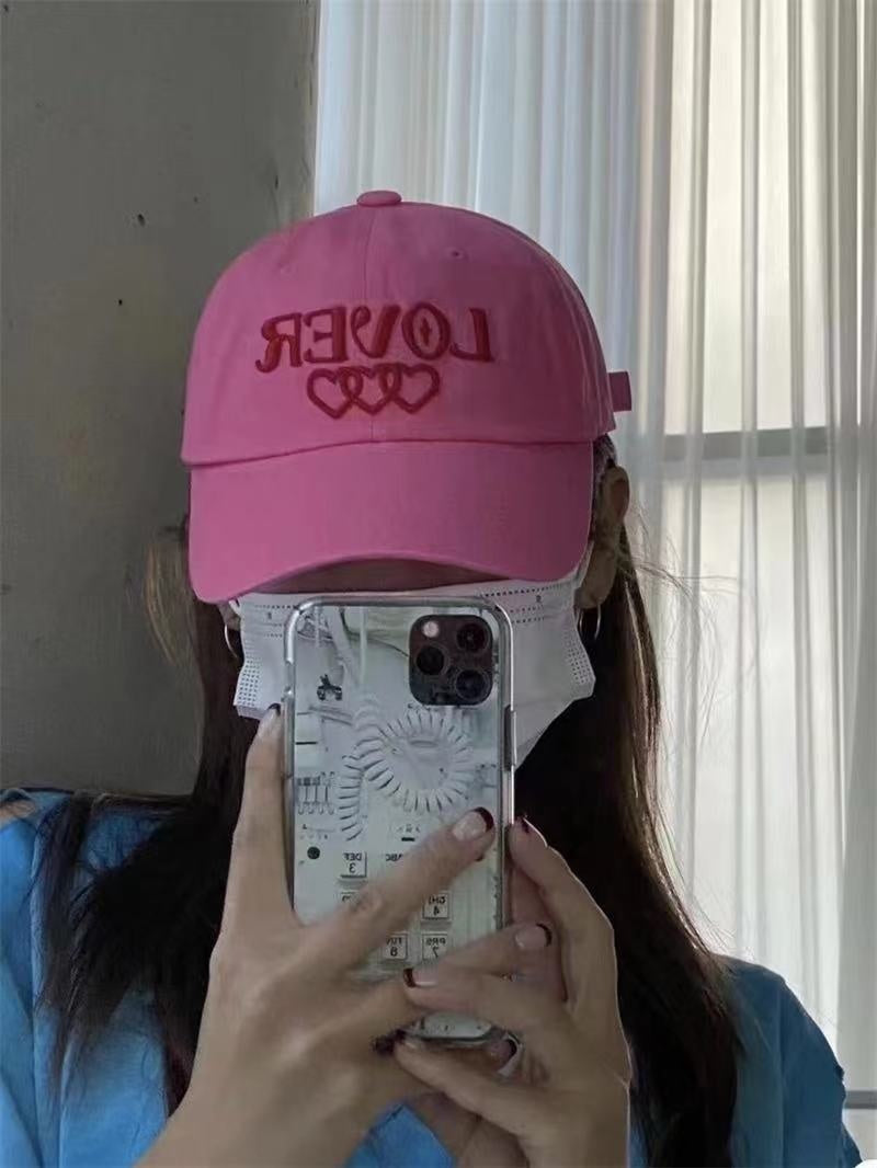 Color White Hat Female RaspberryBaseball Cap