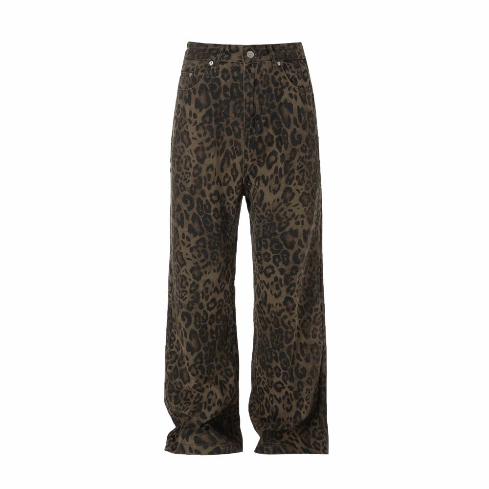Damemode vintage leopardjeans