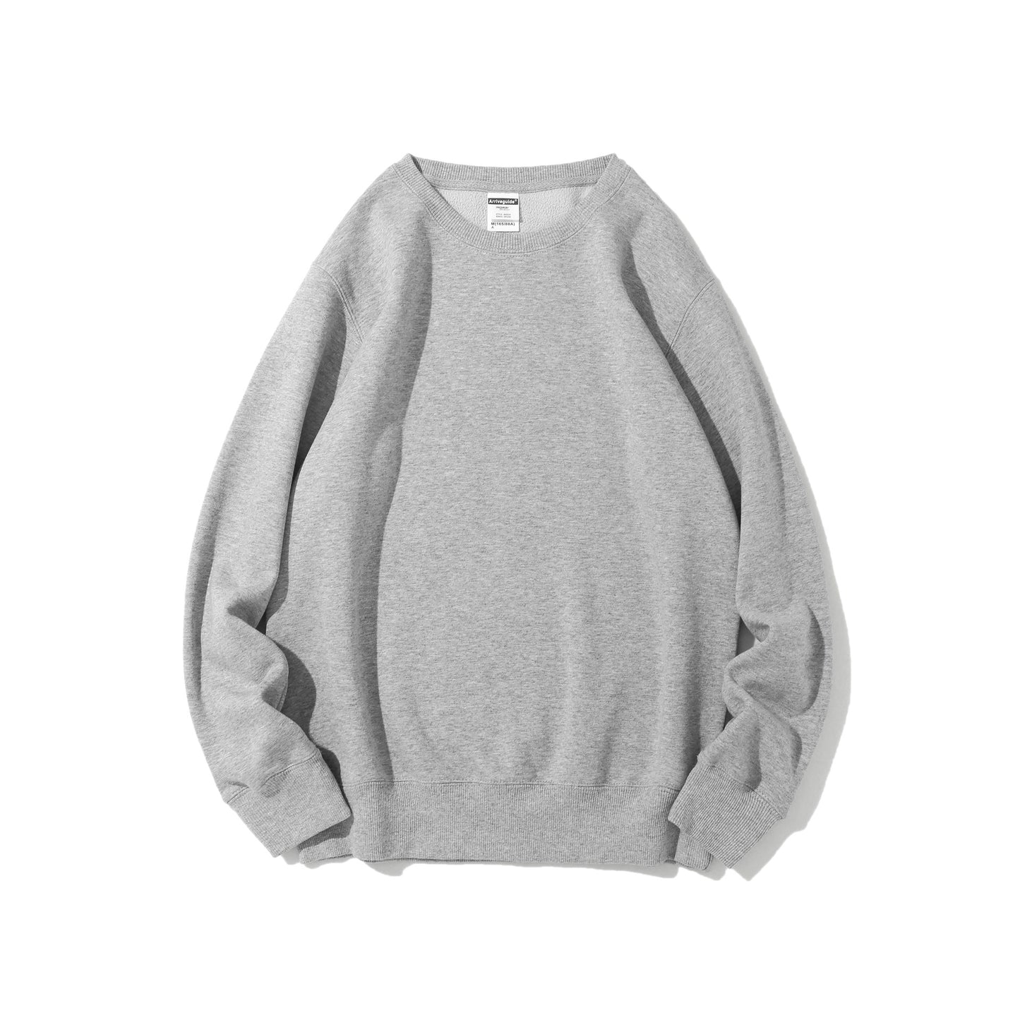 Polar Fleece Rund Hals Sweater Fleeceforet Let Board Candy Color Langærmet Tykket Frakke