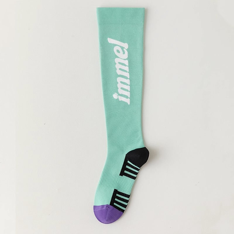 Sports Muscle Compression Socks Women's Elastic Long