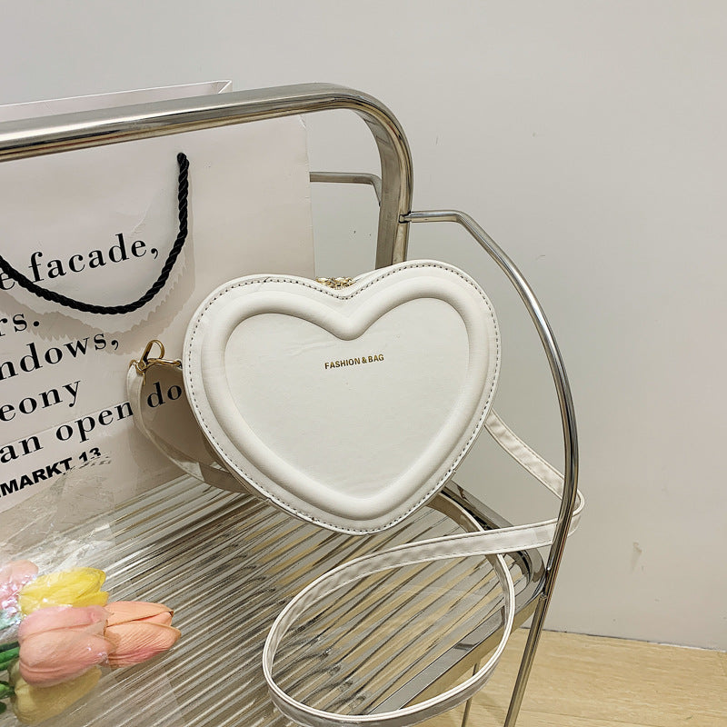 Fashion Heart Shaped Shoulder Messenger Bag
