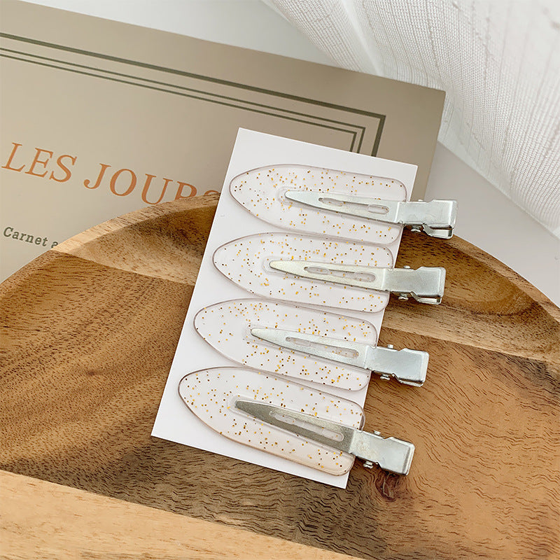 Small Leaf Duckbill Clip DIY Seamless Hair Clip Handmade Material